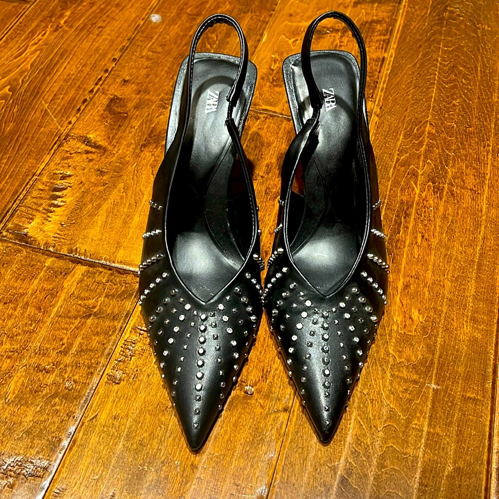Zara studded heels